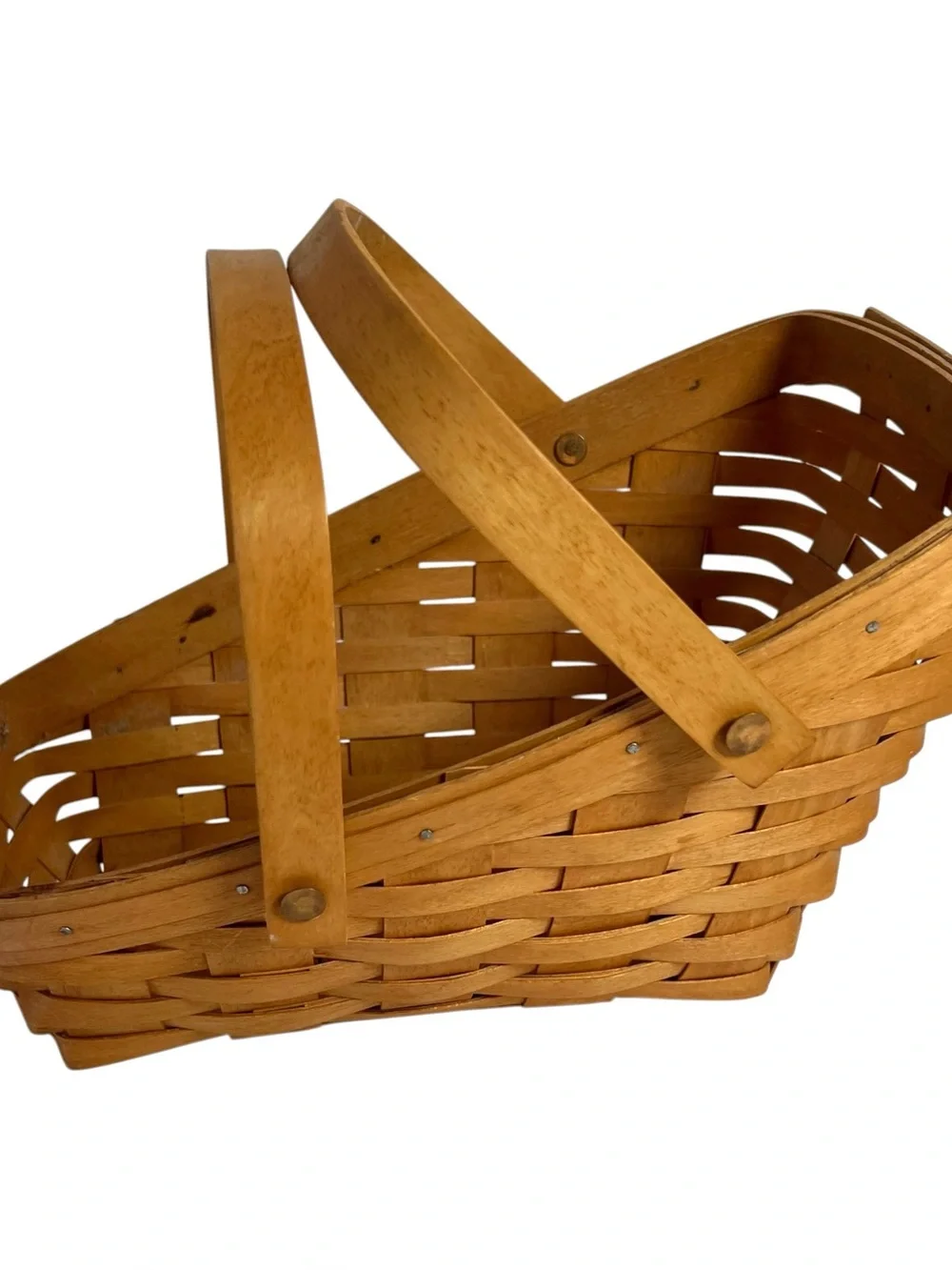 Longaberger Vegetable Basket Swinging Handles 1993